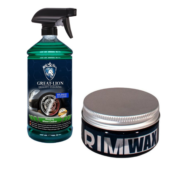 Combinatie Great Lion Velgenreiniger en Smartwax Rimwax