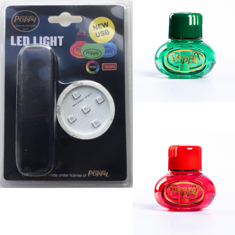 Poppy Led (USB-aansluiting) + Geur