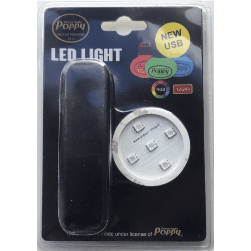 Poppy ledverlichting RGB 12-24 volt USB-aansluiting