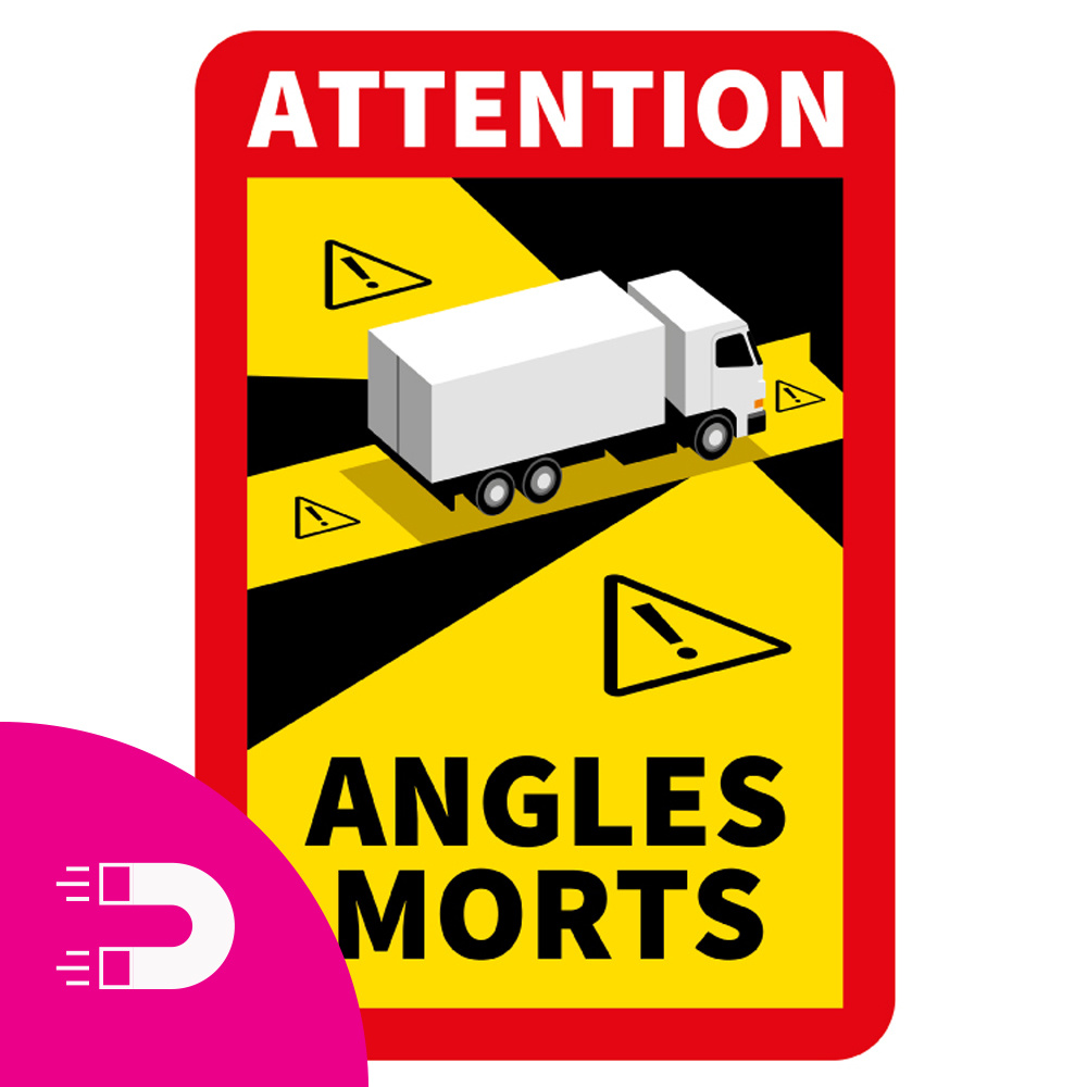 binnen Buiten naast Magneetplaat Dode hoek - Attention Angles Morts Vrachtwagen kopen? -  Truckwash1