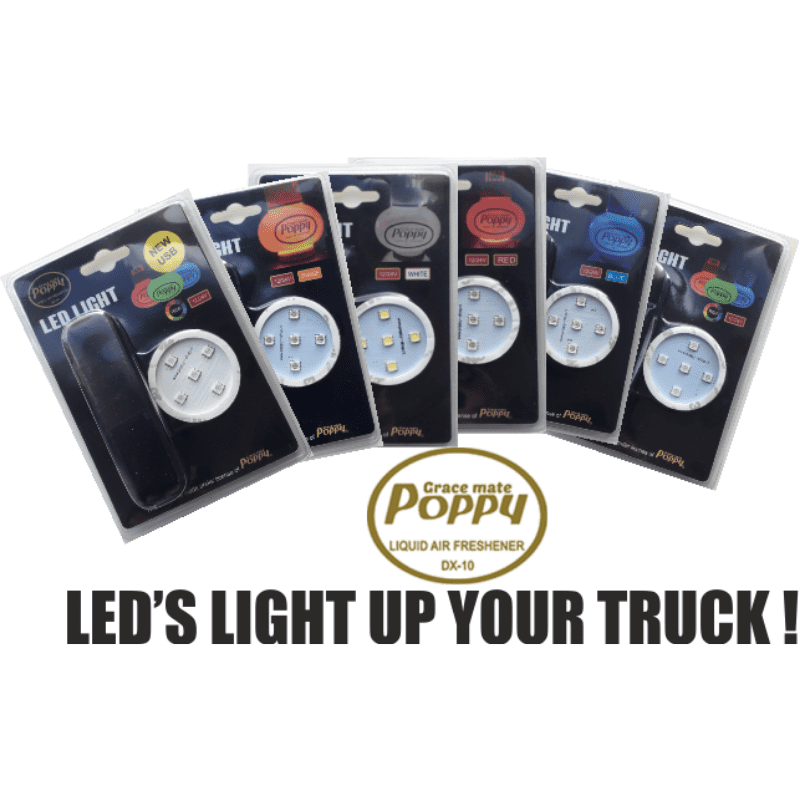 poppy ledverlichting 12-24v 5 Kleuren